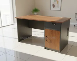 Desk With Drawers and a Carbinet