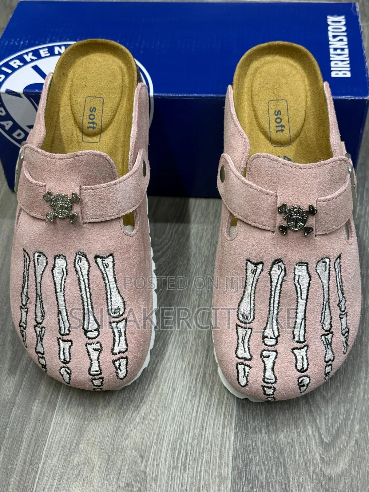 Chrome Hearts Pink Clogs