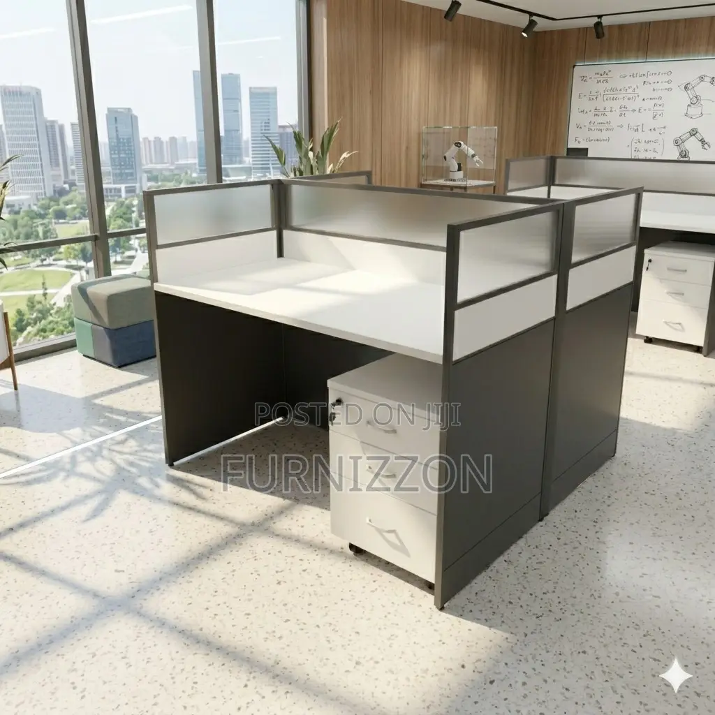 Contemporary 2 Person Office Workstation