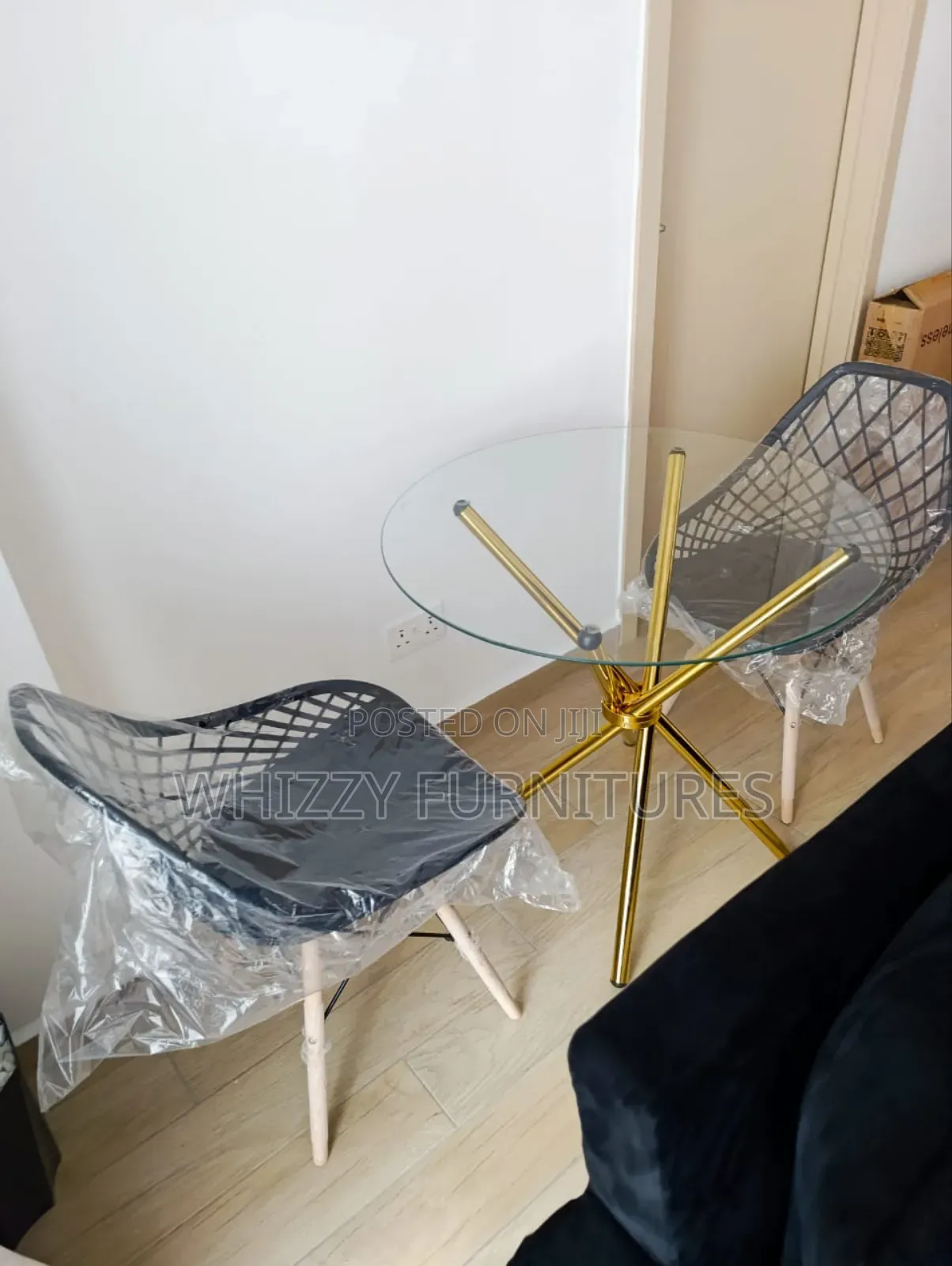 2seater Glass Dining Room Table (Dining Set)