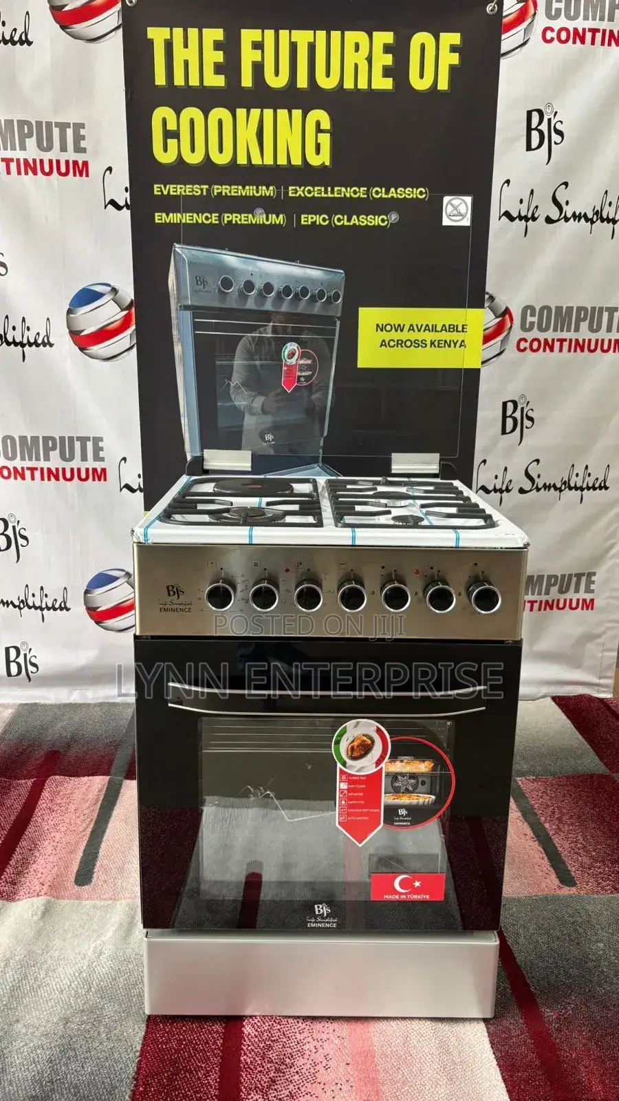 Eminence Inox – 60×60 Premium Cooker 3 Gas + 1 Rapid Hotplate