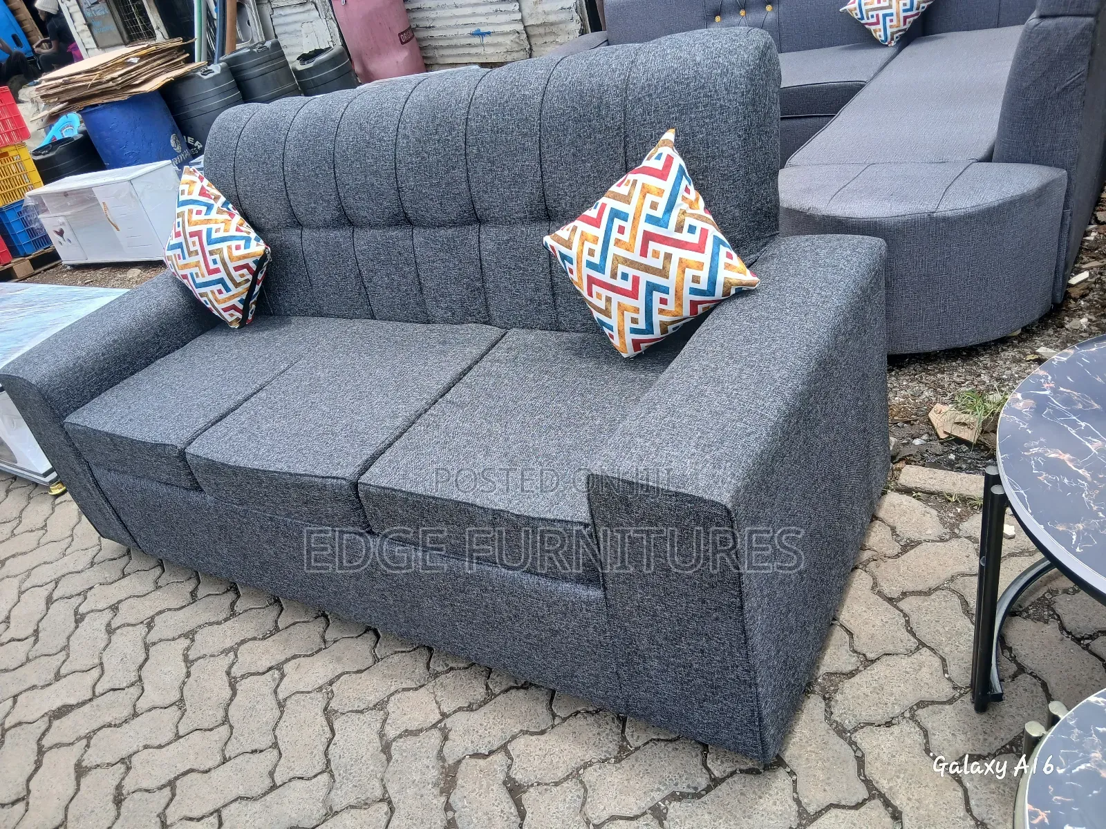 Quality Grey Sofa 123 for Sale