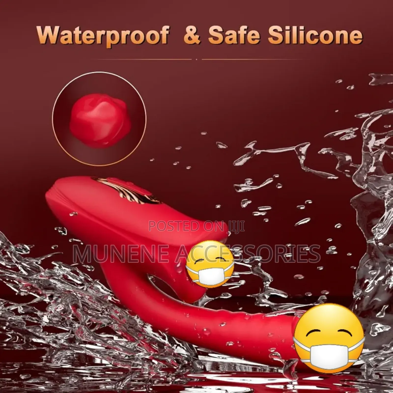 2 in 1 G-Spot Vibrator With Tongue Licking Sex Toy Clit Sucking Dildo