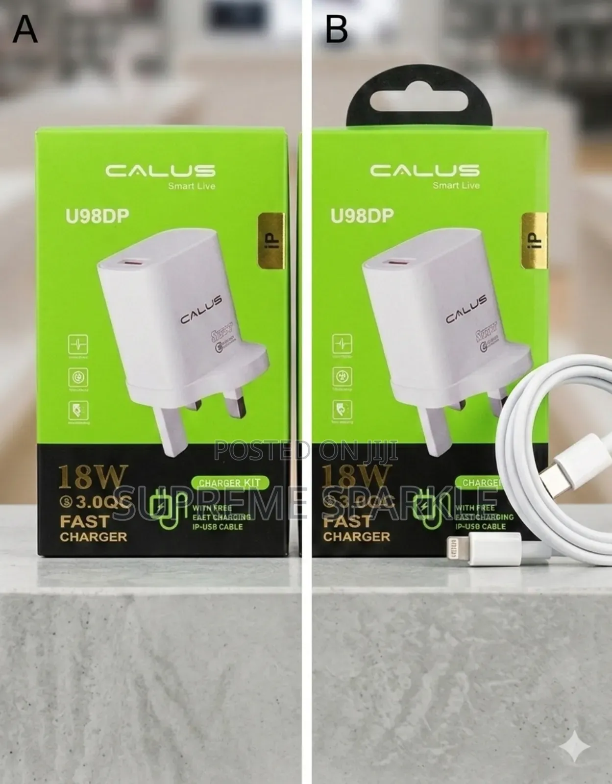 Calus U98dp Smart Live Charger With Ip-Usb Cable. Charger