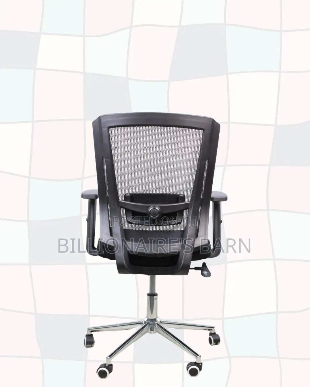 Mid-Back Chair Chrome Base • Space-Saving Fit