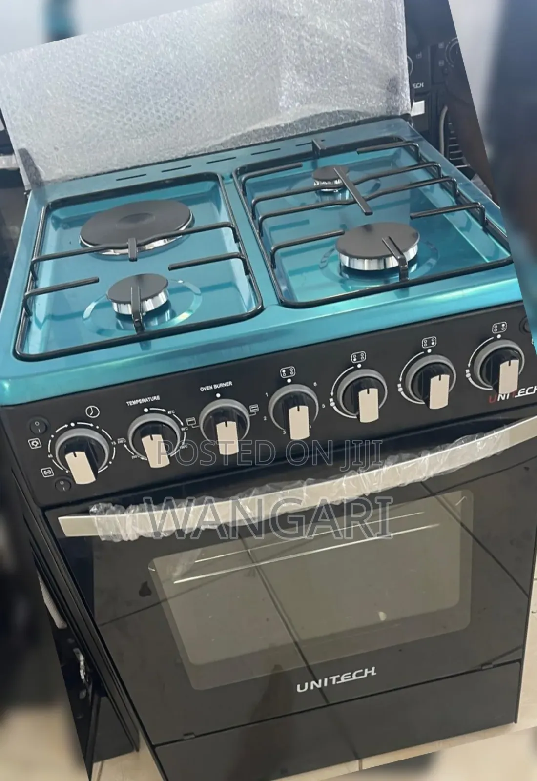 3+1 Unitech Standing Cooker With Electric Oven
