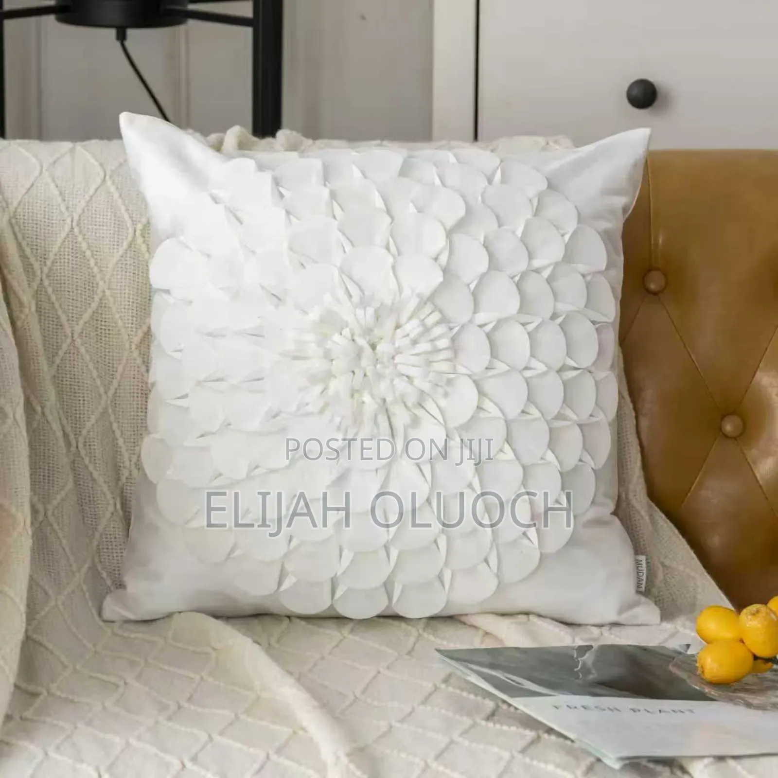 Velvet Flower Pillow Case Available