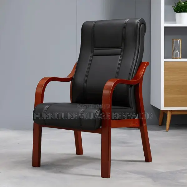 Office Chair; Office Chair ;Executive Office Chair With Mahogany Frame