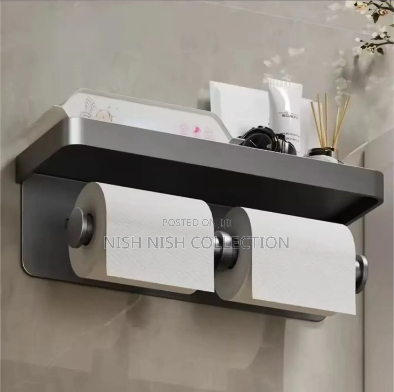 Double Roll Wall-mounted Paper Holder