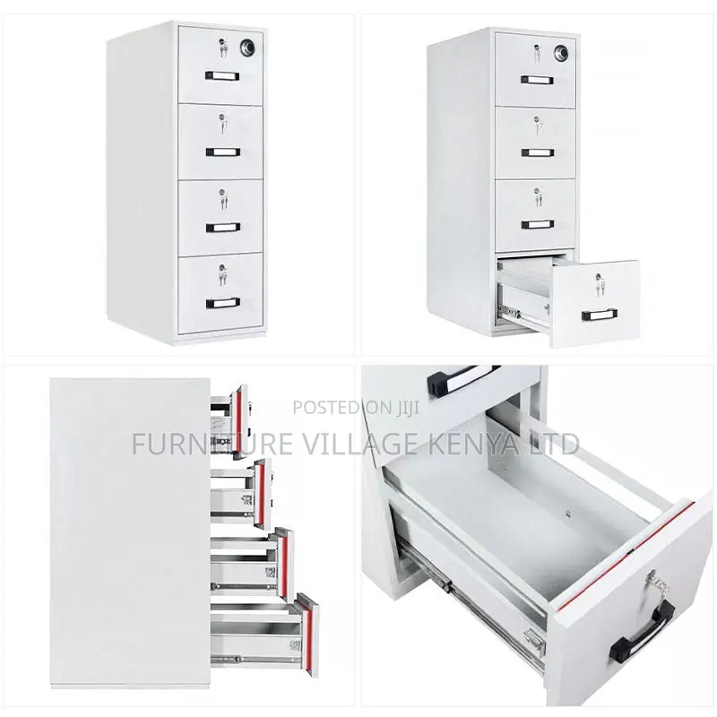Office Cabinet; 4-drawer Fireproof Safe Office Cabinet