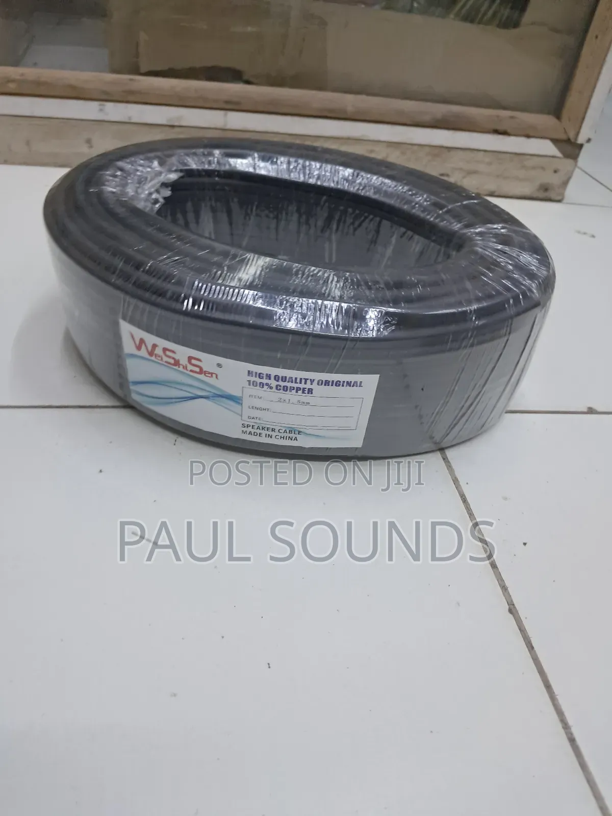 Weishisen 2x1.5mm2 100% Copper Speaker Cable Roll