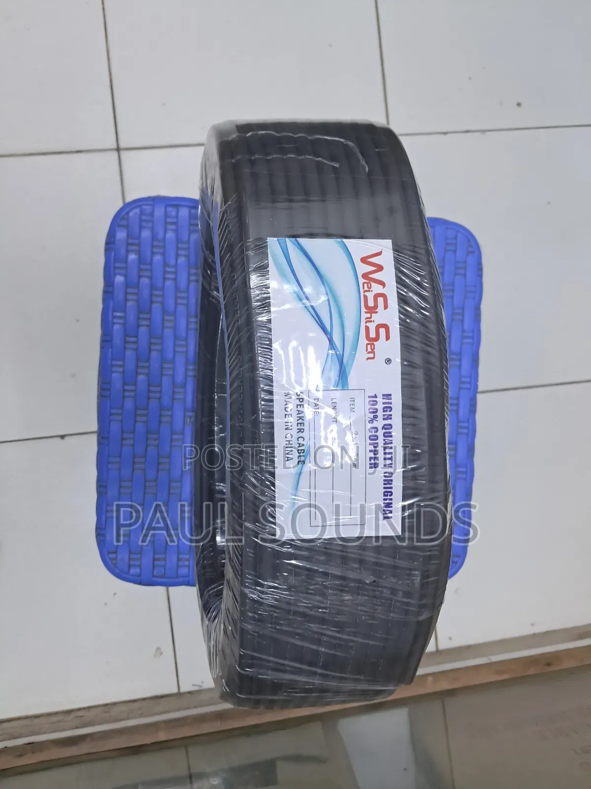 Weishisen 2x1.5mm2 100% Copper Speaker Cable Roll