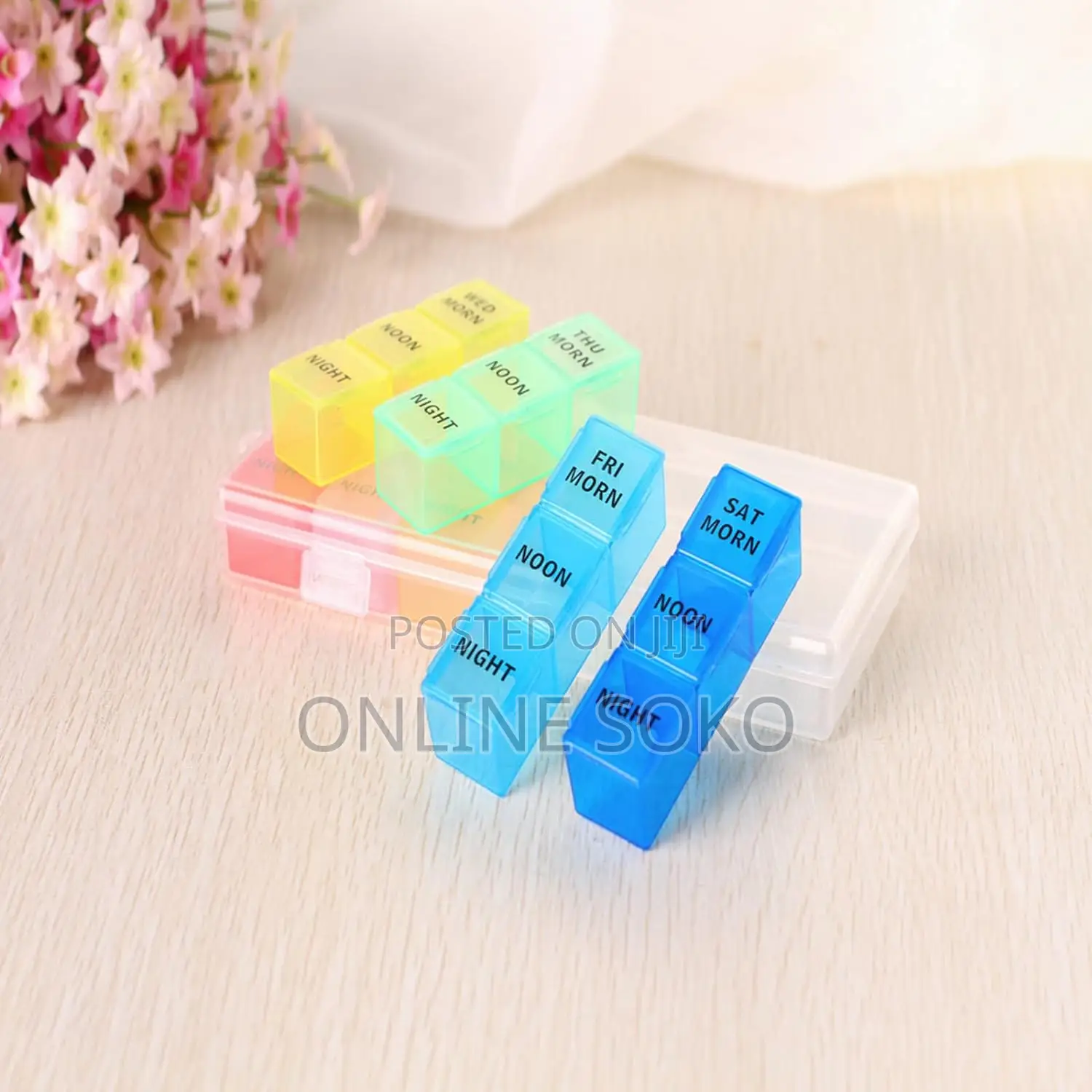 7 Day Pill Organizer Box – Weekly Medicine Storage Case