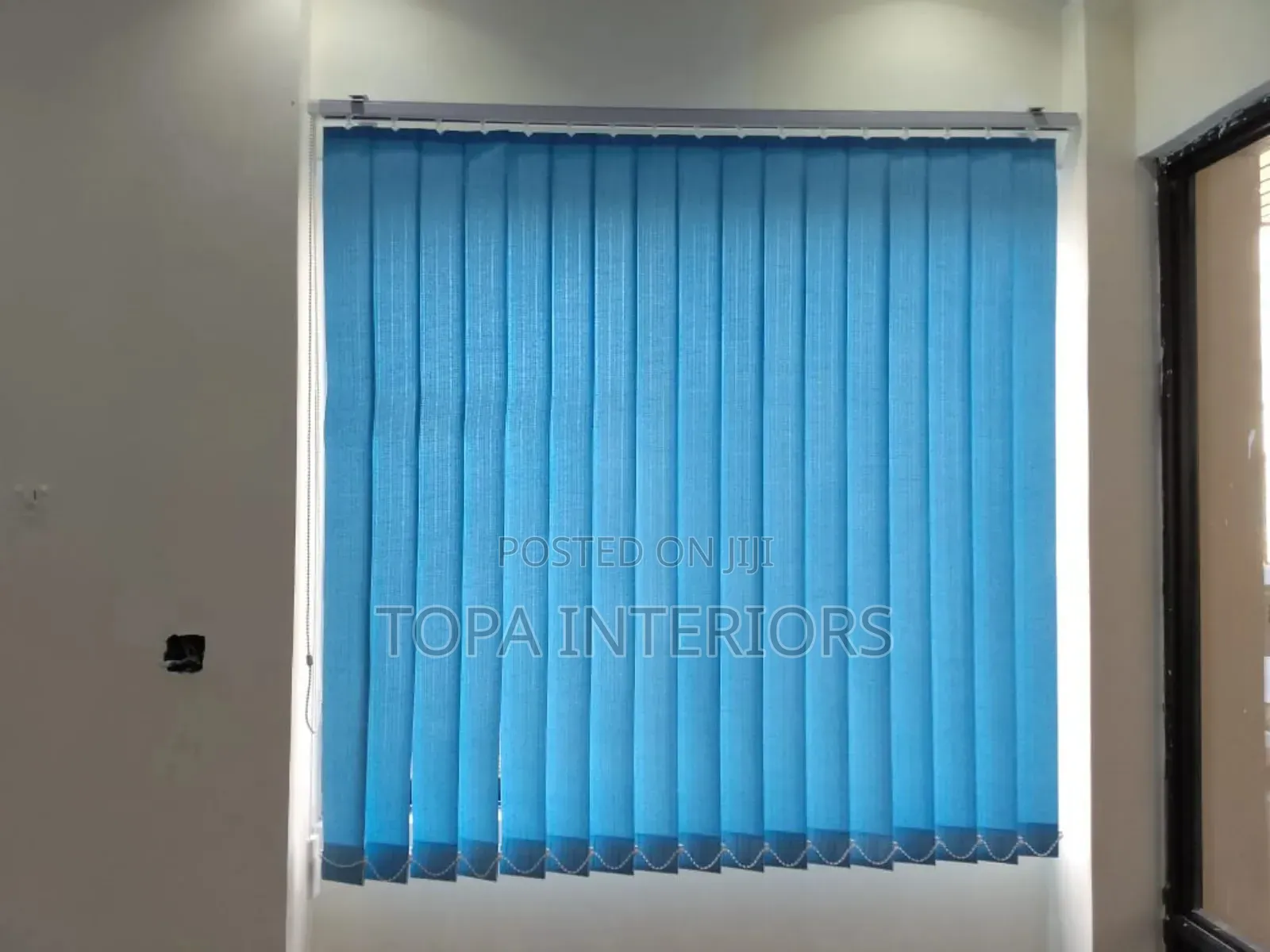 Sky Blue Hospital Vertical Office Window Blinds