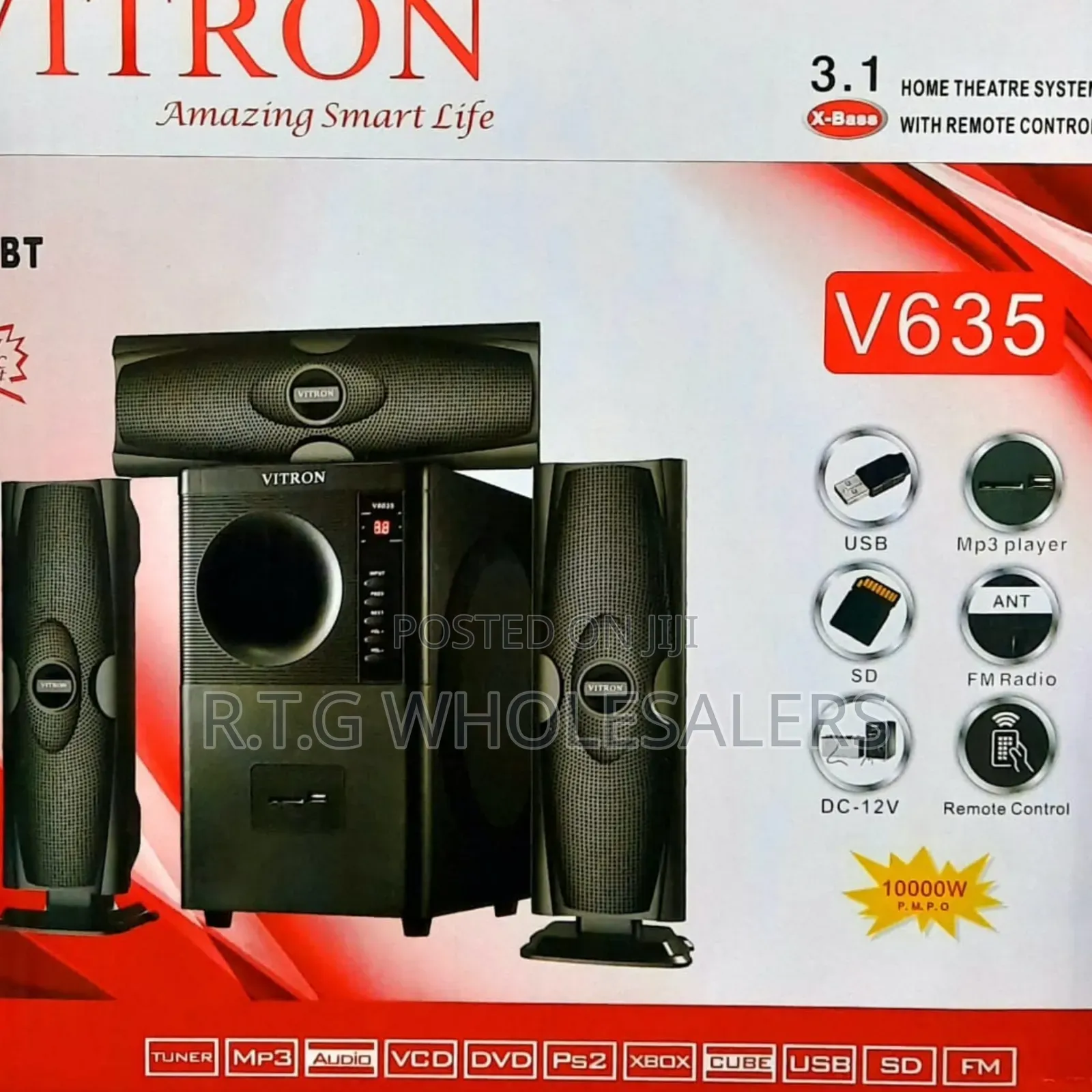 Vitron V635 3-Way 3.1 Woofer Speaker System