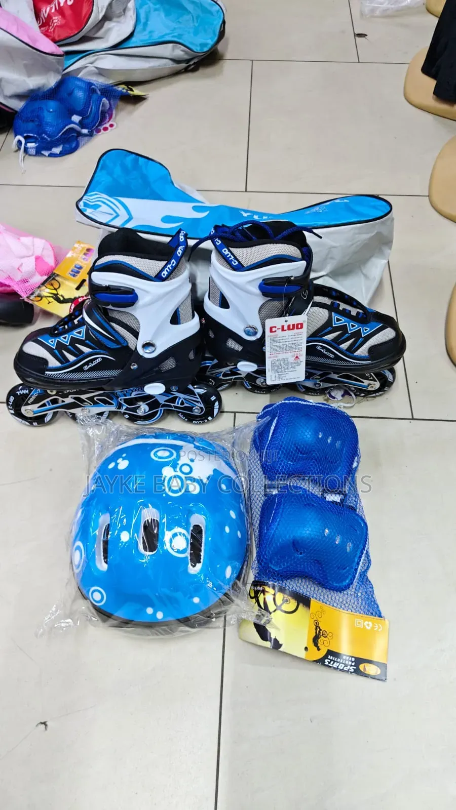 Kids Inline Skates Set With Helmet Pads – Safe Skating Fun