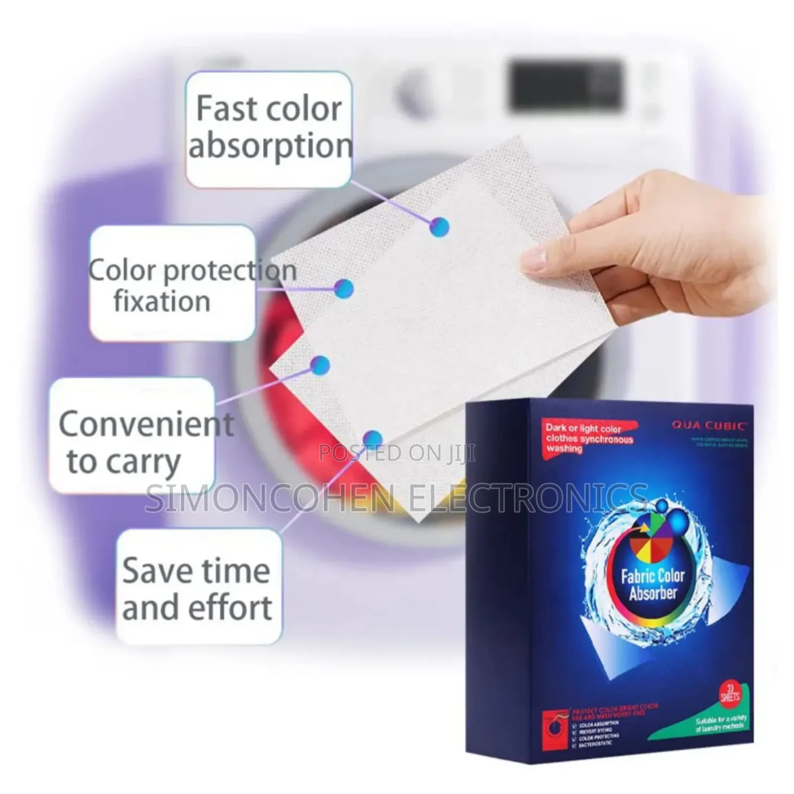 100pcs Fabric Color Absorber Sheets