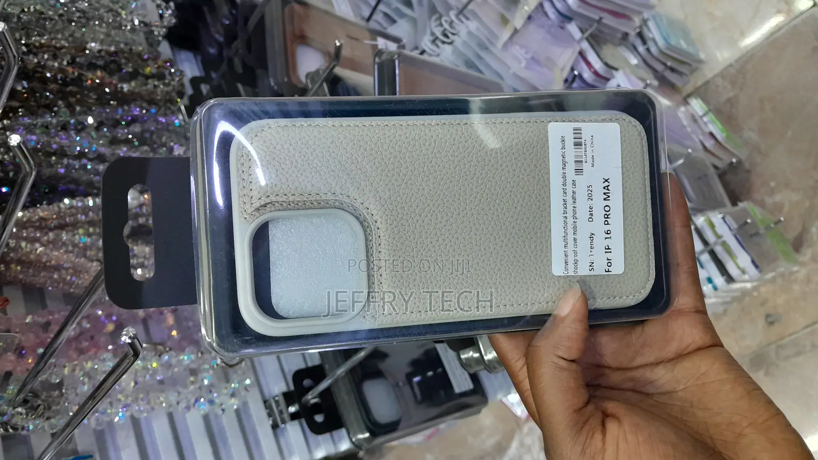Kinngfa iPhone 16 Pro Max Smooth Leather Full Grain Smooth Case -White