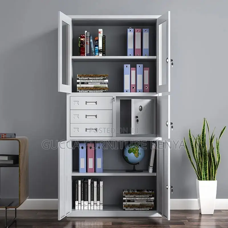2-door White Steel Filling Office Cabinet