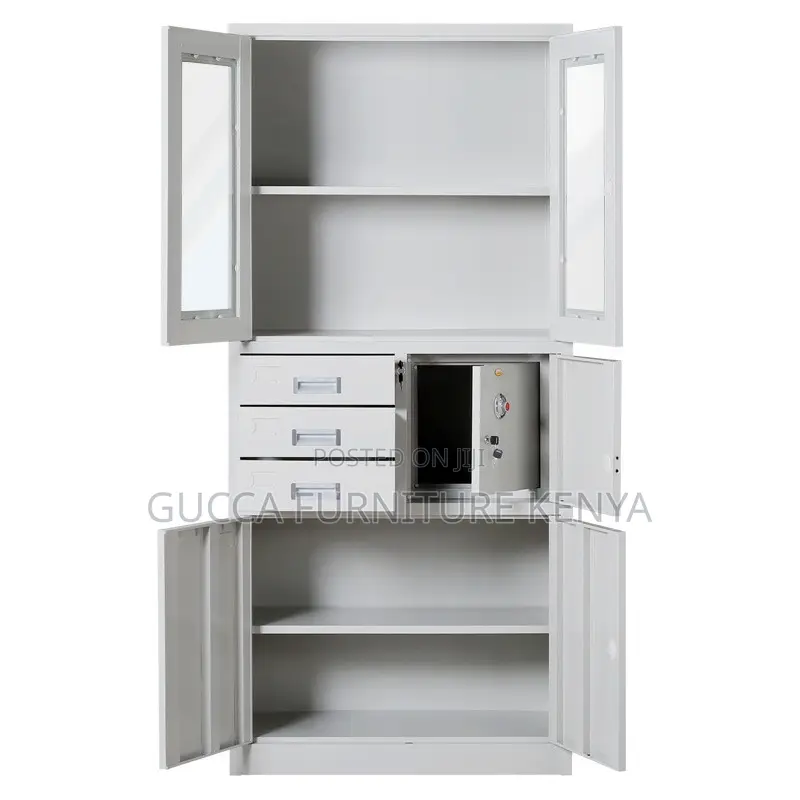 2-door White Steel Filling Office Cabinet