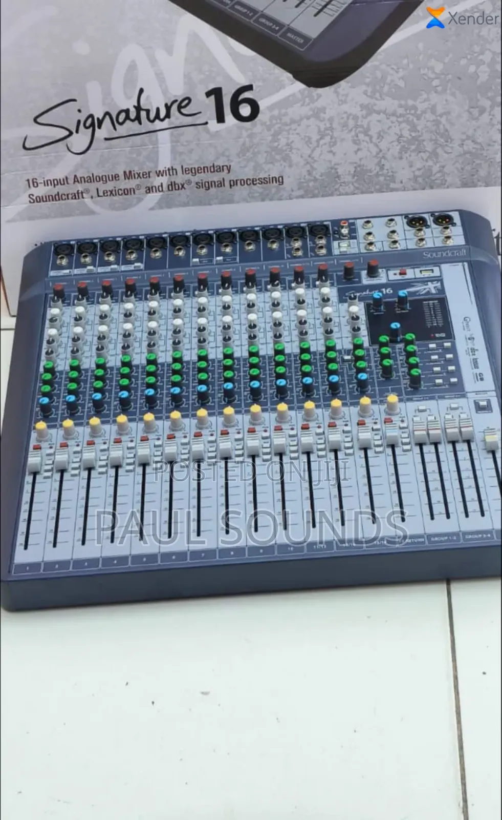 Soundcraft Signature 16 Analog Mixer Professional 16-Channel