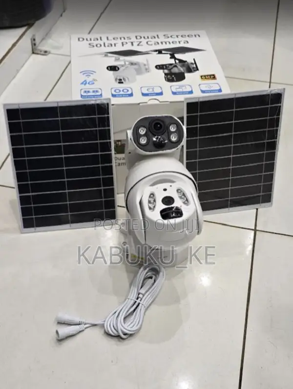 Ubox 6mp 4g Simcard Dual Lens Solar Outdoor Cctv Camera