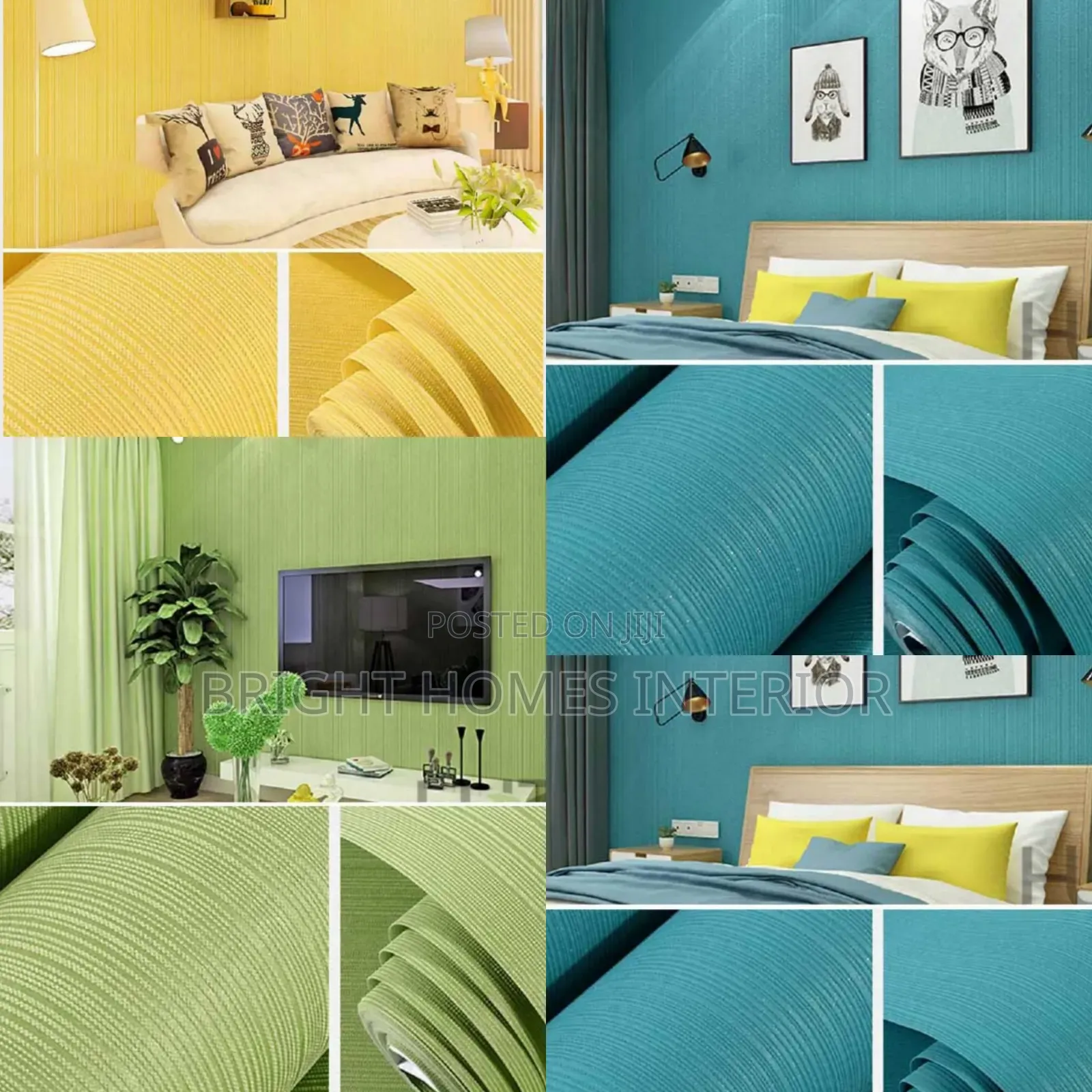 Blue and Mustard Plain Color Wallpapers