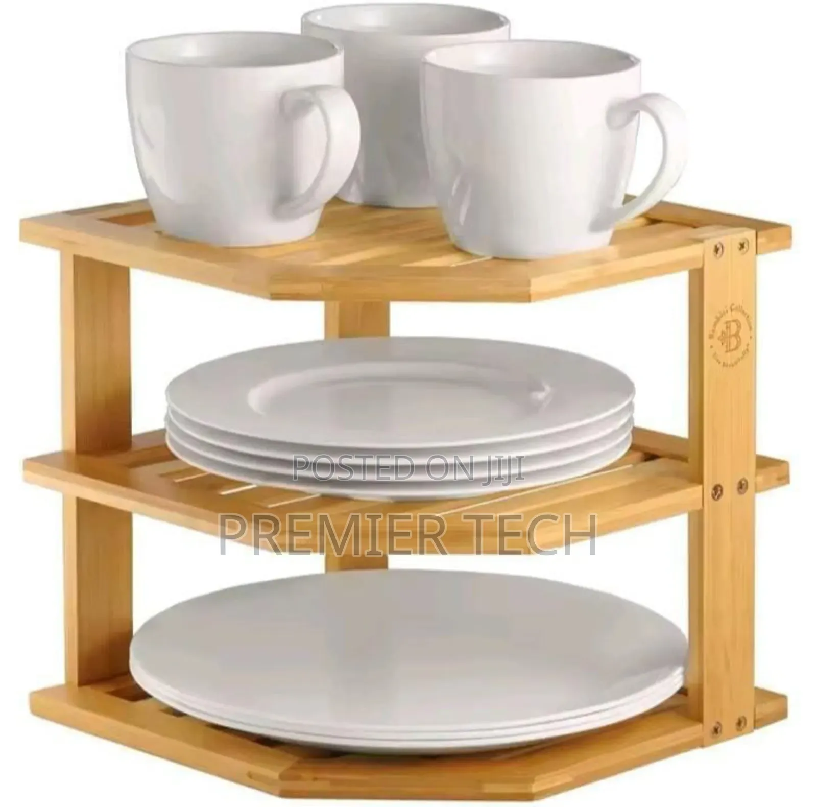 3 In 1 Bamboo Kitchen Corner Rack Available.