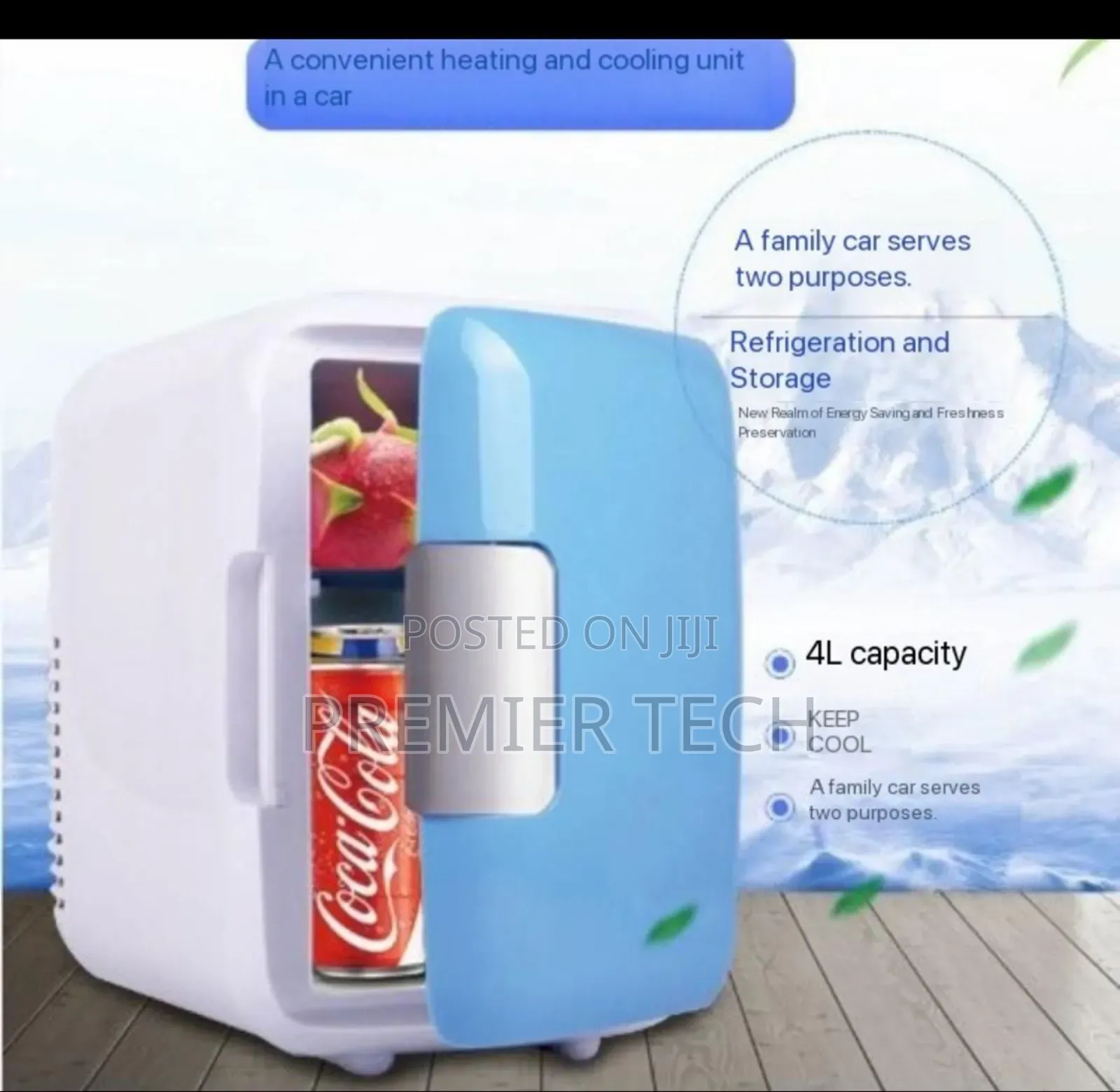 Ac/Dc Car Fridge 4l Capacity