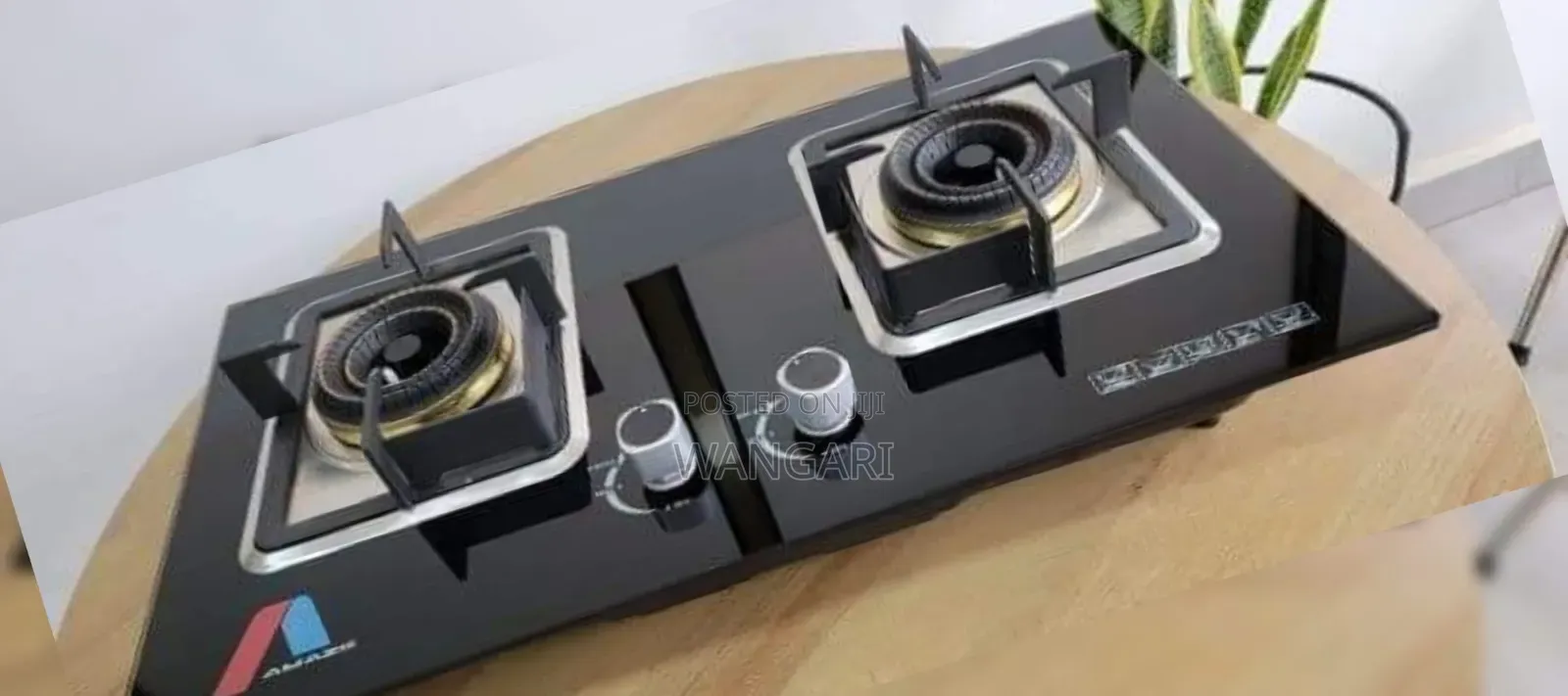 2 Burner With Glass Inbuilt Hob Cooker