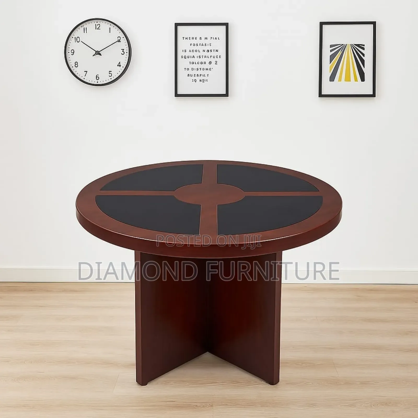 1.2m Round Conference Table 4 Seater | Modern Office Meeting Table |