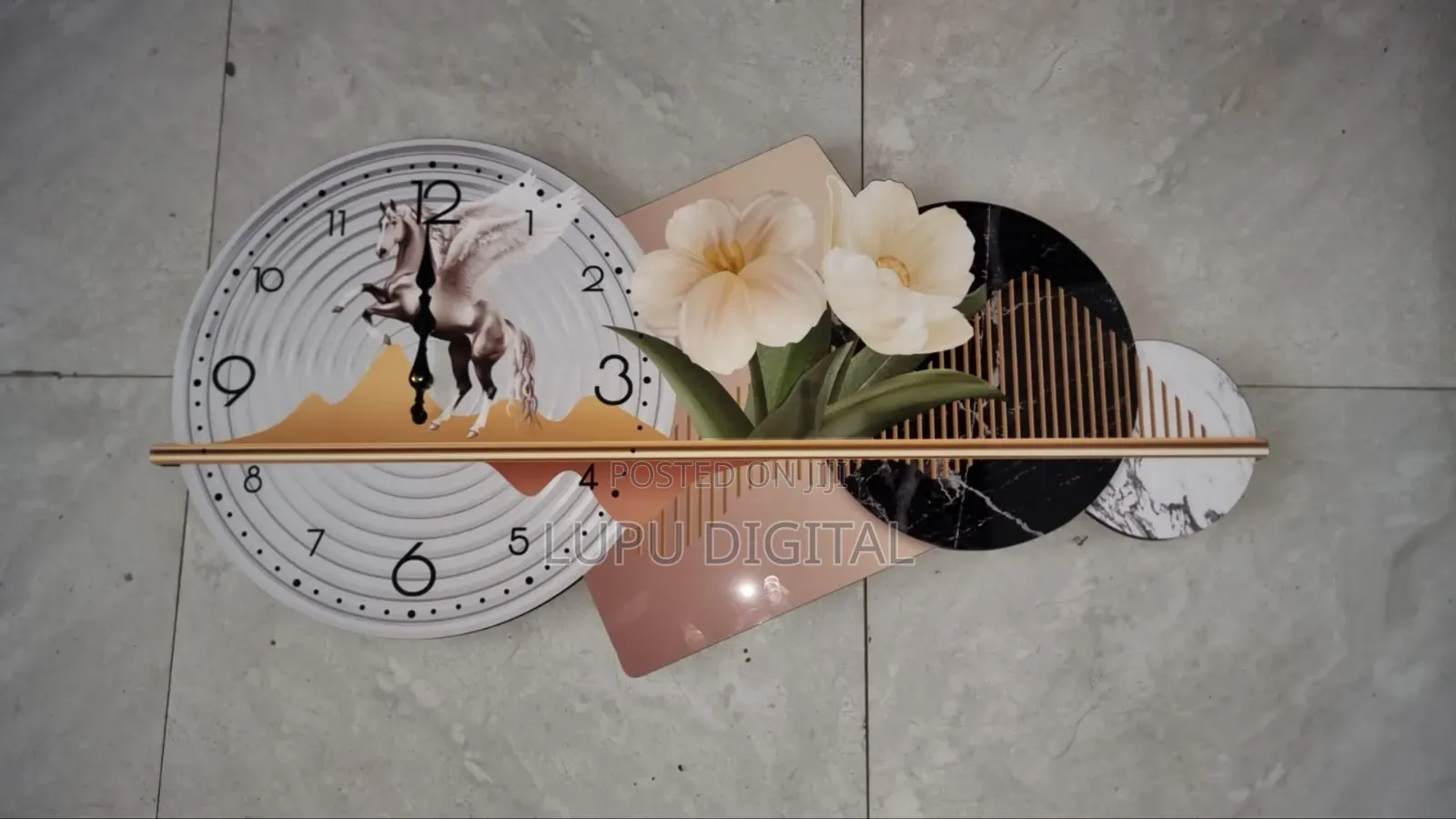 80x40cm Decor Wall Clock ~2647~ Now Available in 10 Elegant Design