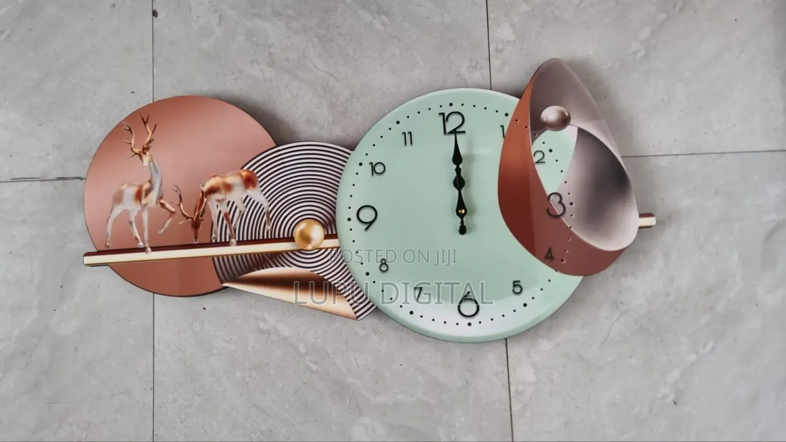 80x40cm Decor Wall Clock ~2647~ Now Available in 10 Elegant Design