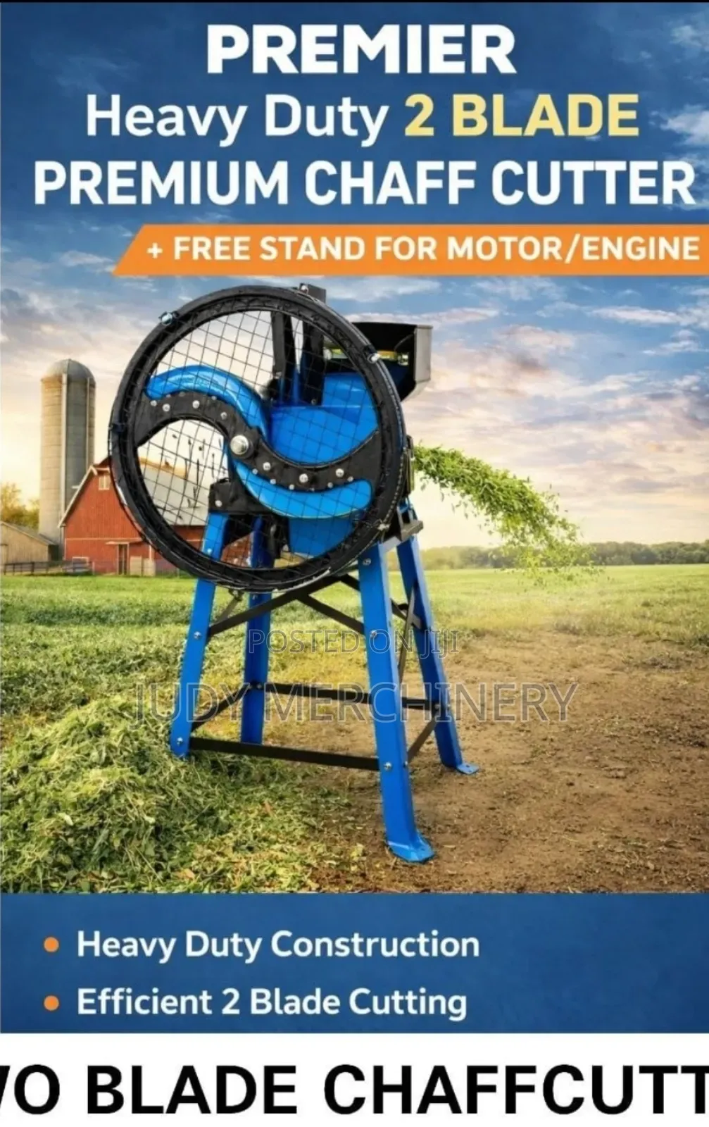 2 Blade Chaff Cutter
