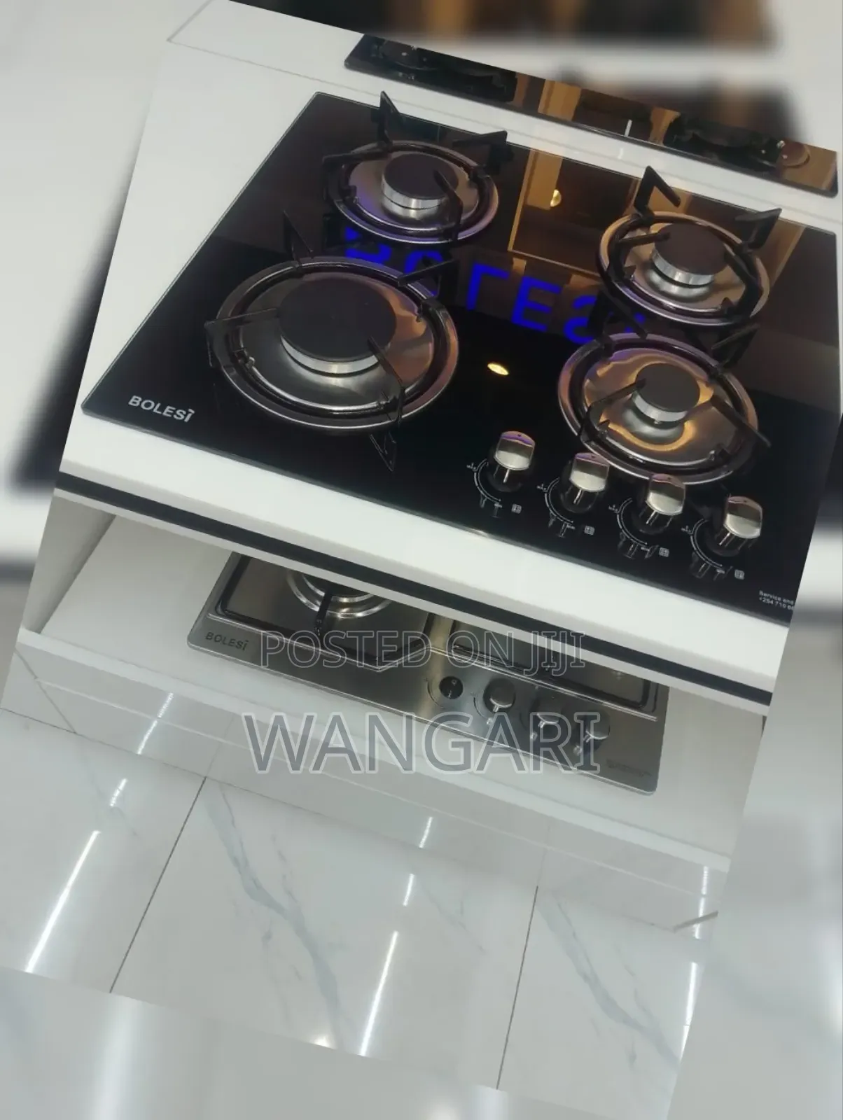 Bolesi Unbuilt Tampered Glass 4gass Cooker