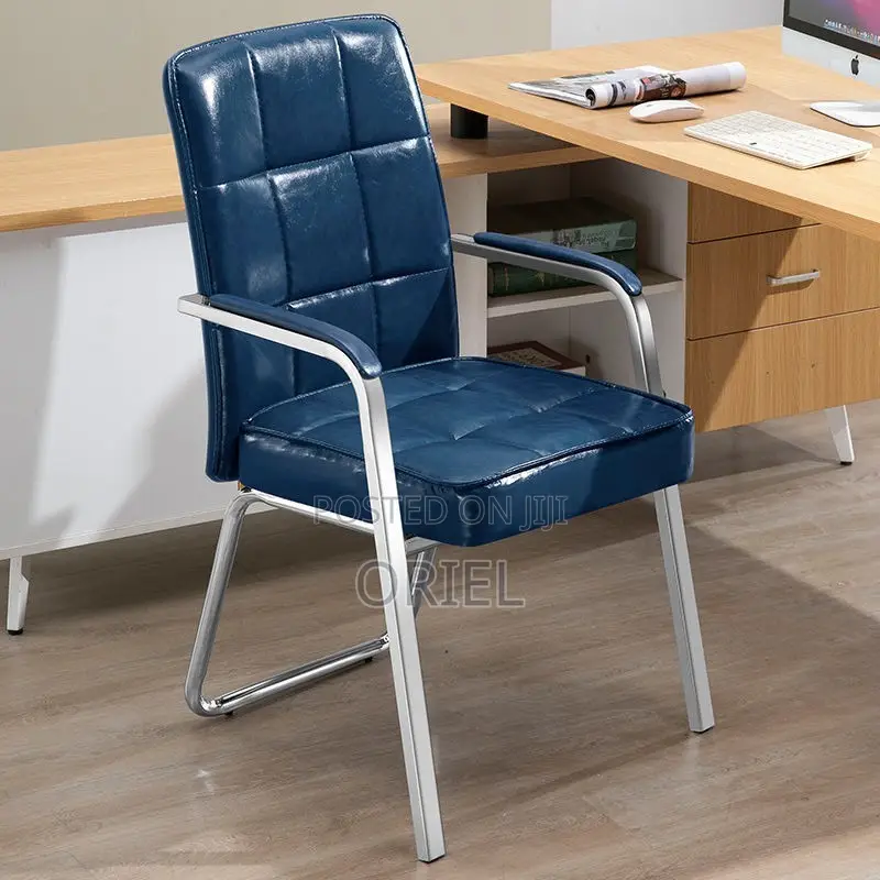 Modern Office Visitor Chair : Executive Office Leather Guest Chair