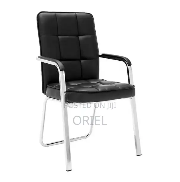 Modern Office Visitor Chair : Executive Office Leather Guest Chair