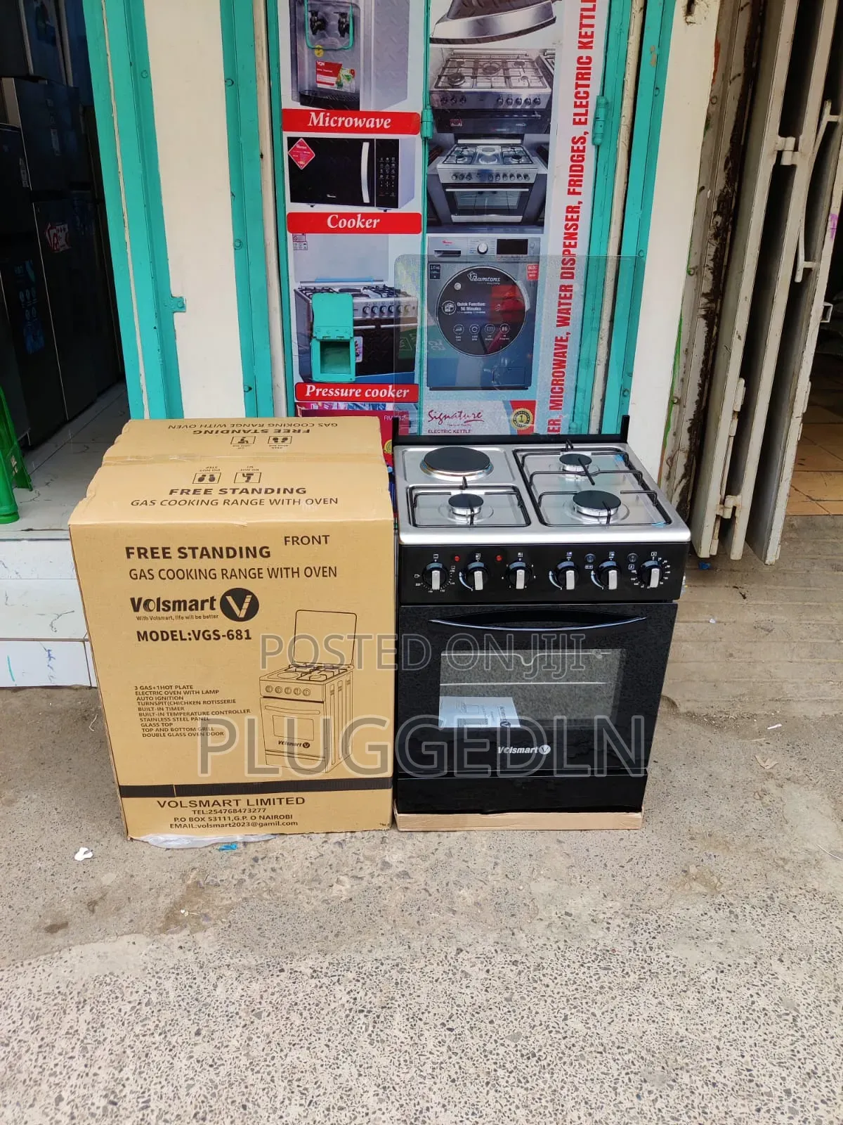 *Volsmart Standing Cooker 60cm*60cm 3g+1e Jet Burners