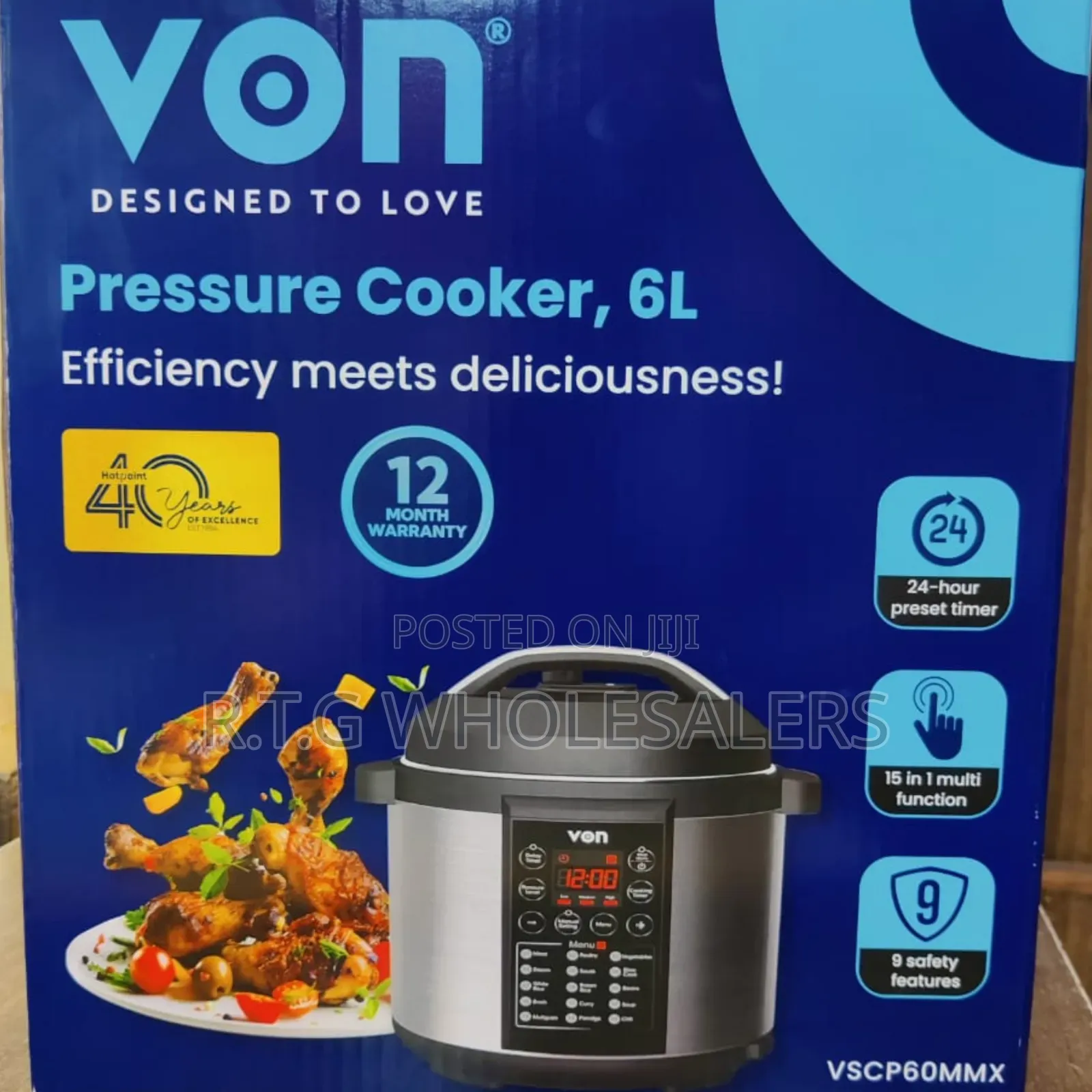 Multi-Functional Von 6-Litre Electric Cooker