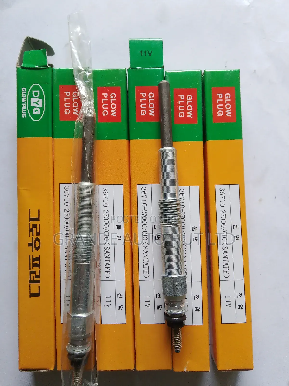 Heater Plugs Hyundai Tucson 2007 Diesel (Dyg Brand)