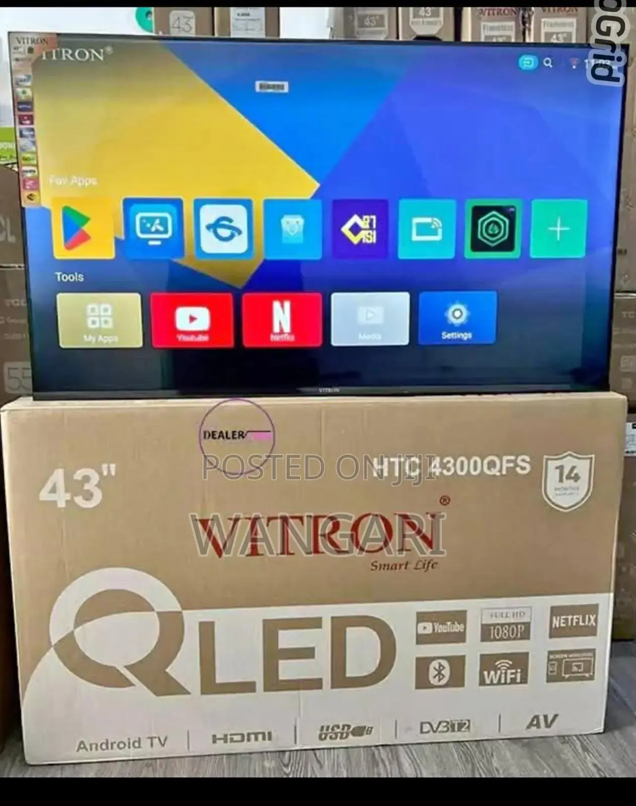Brand New Vitron 43 Inches Smart Tv