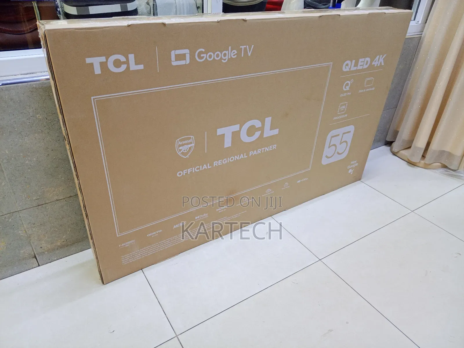 TCL 55” Qled Pro Smart Tv With Google Tv, HDR Built-in Chromecast