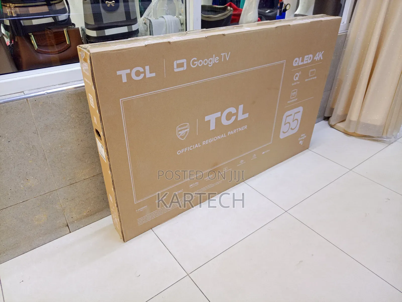 TCL 55” Qled Pro Smart Tv With Google Tv, HDR Built-in Chromecast