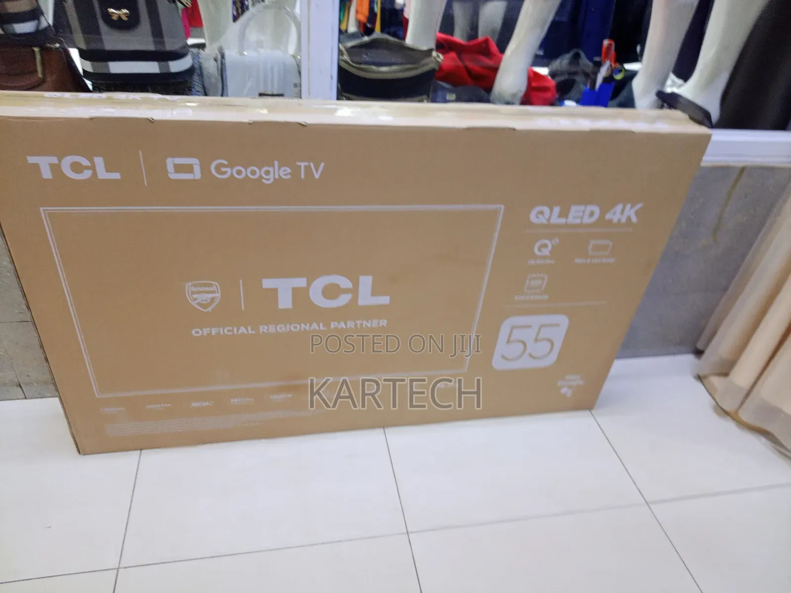 TCL 55” Qled Pro Smart Google Frameless Tv With Google Tv, HDR