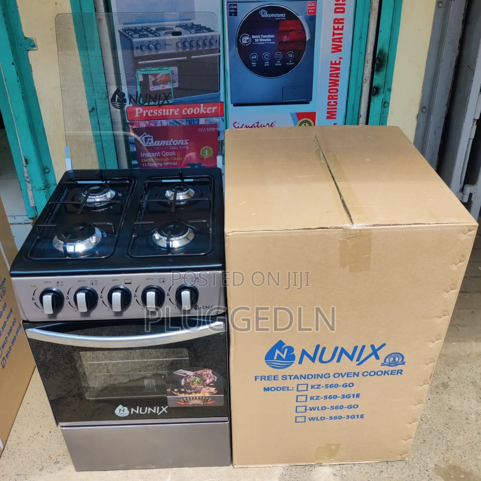 Nunix Standing Cooker Full Gas + Gas Oven (Wld-560) 50×55