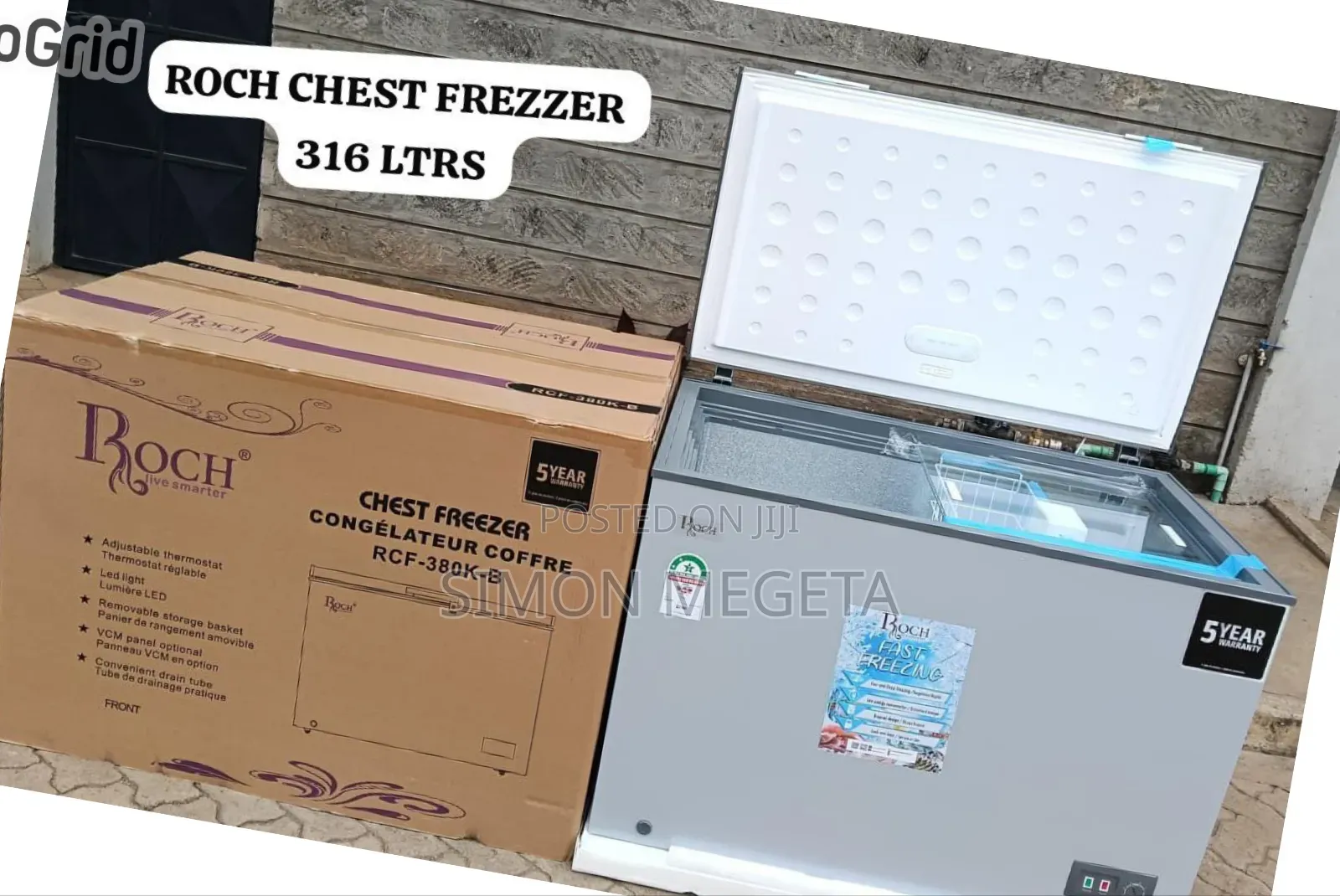 Roch Chest Freezer 316 Litres