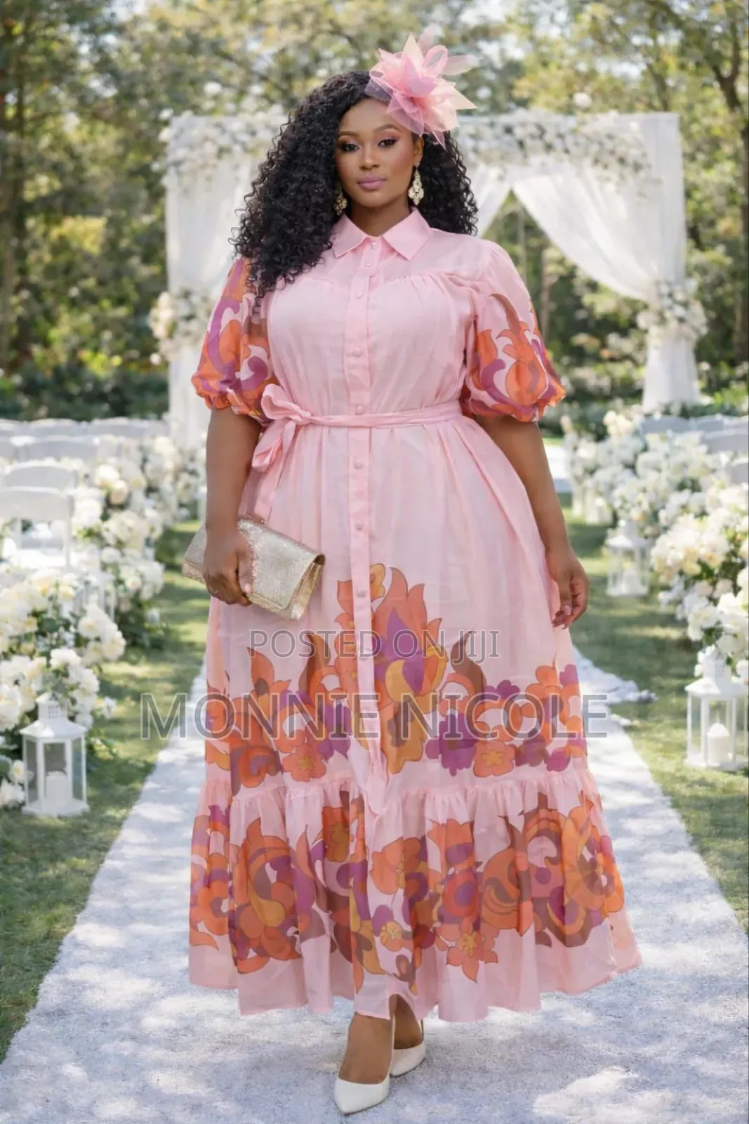 Classy Beautiful Pink Maxi Dress