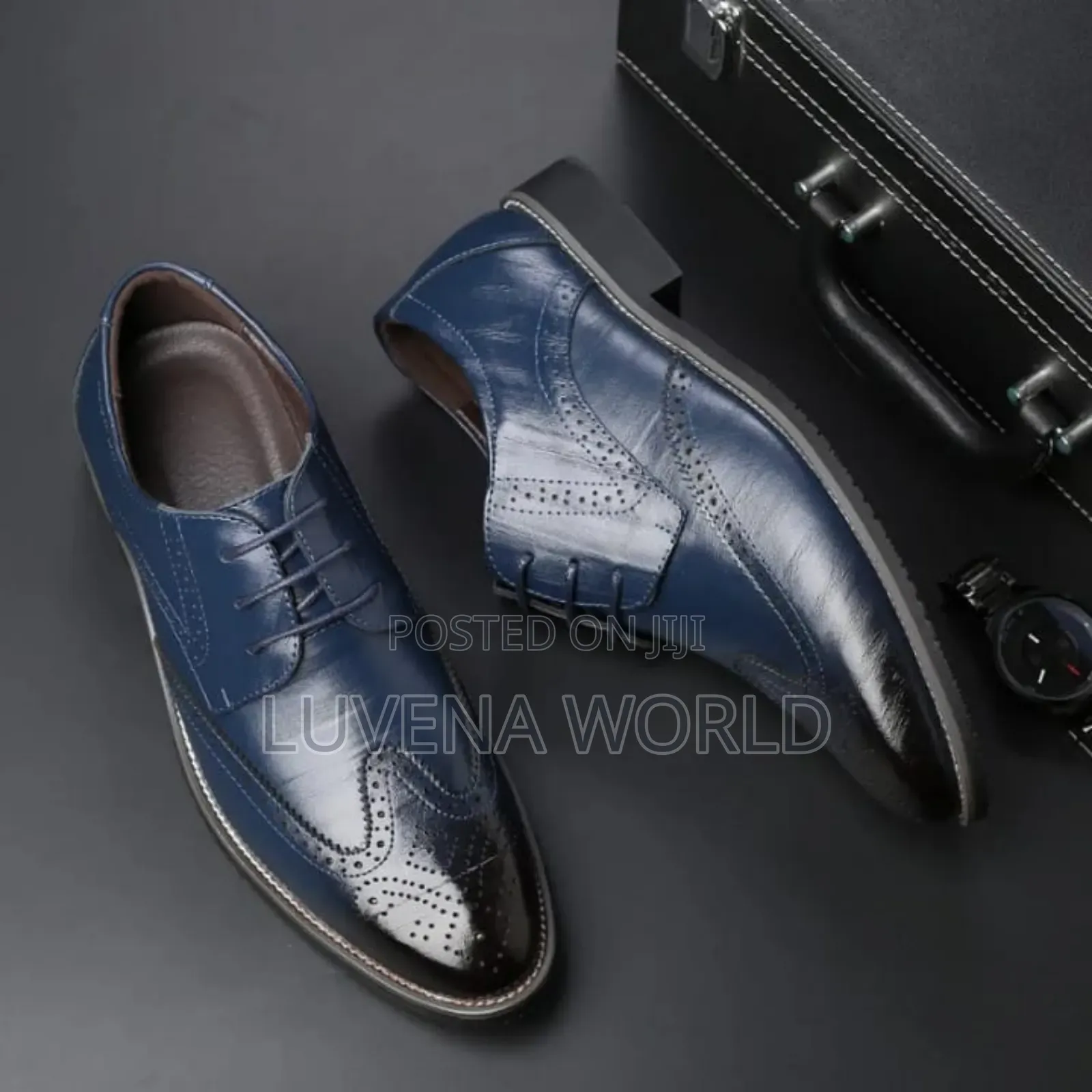 Blue Anf Black Official Mocassins