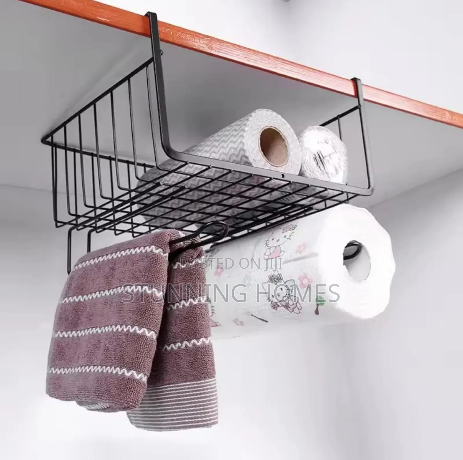 Ubder the Shelf Organizer With Towel Rack
