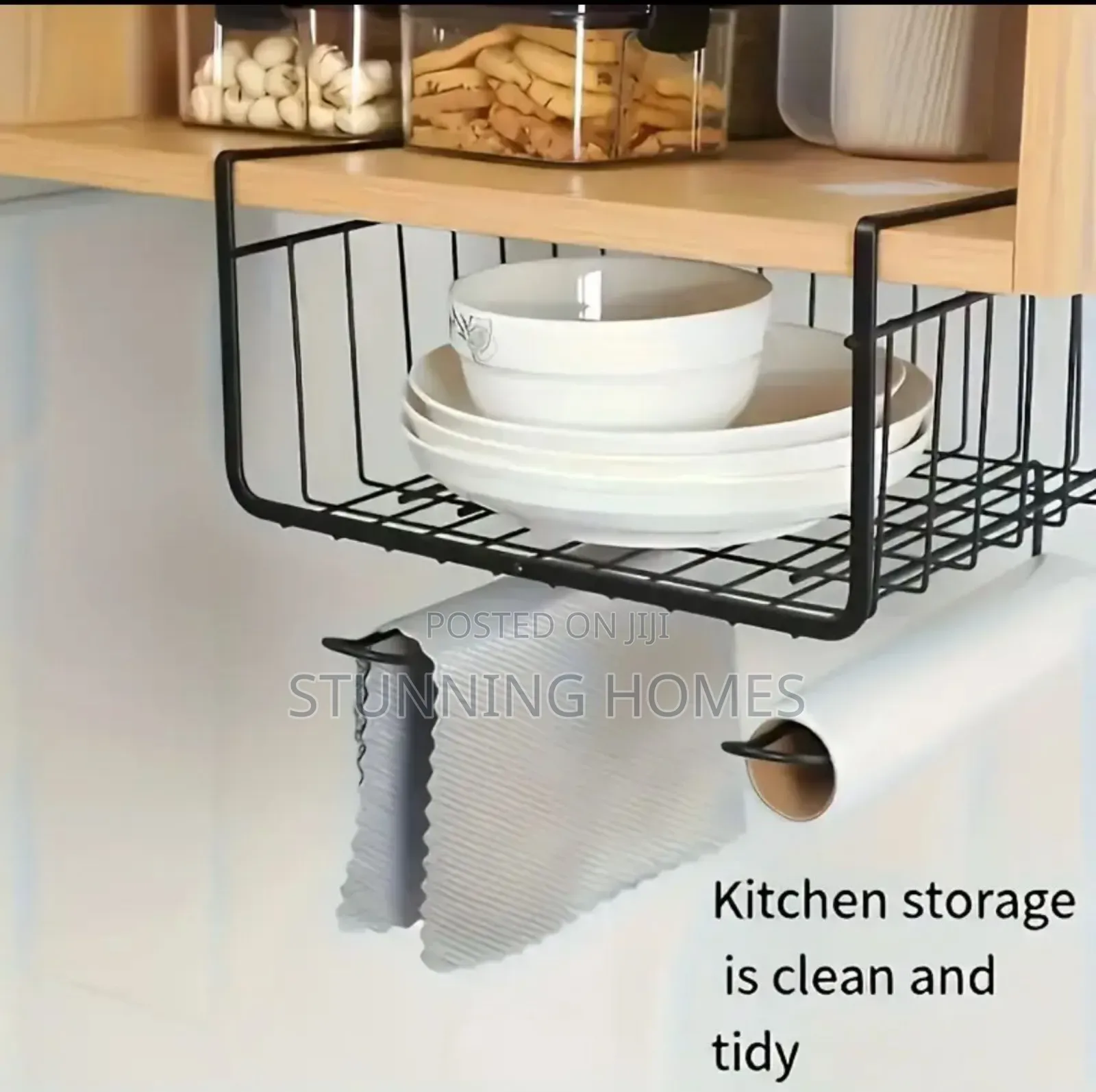 Ubder the Shelf Organizer With Towel Rack